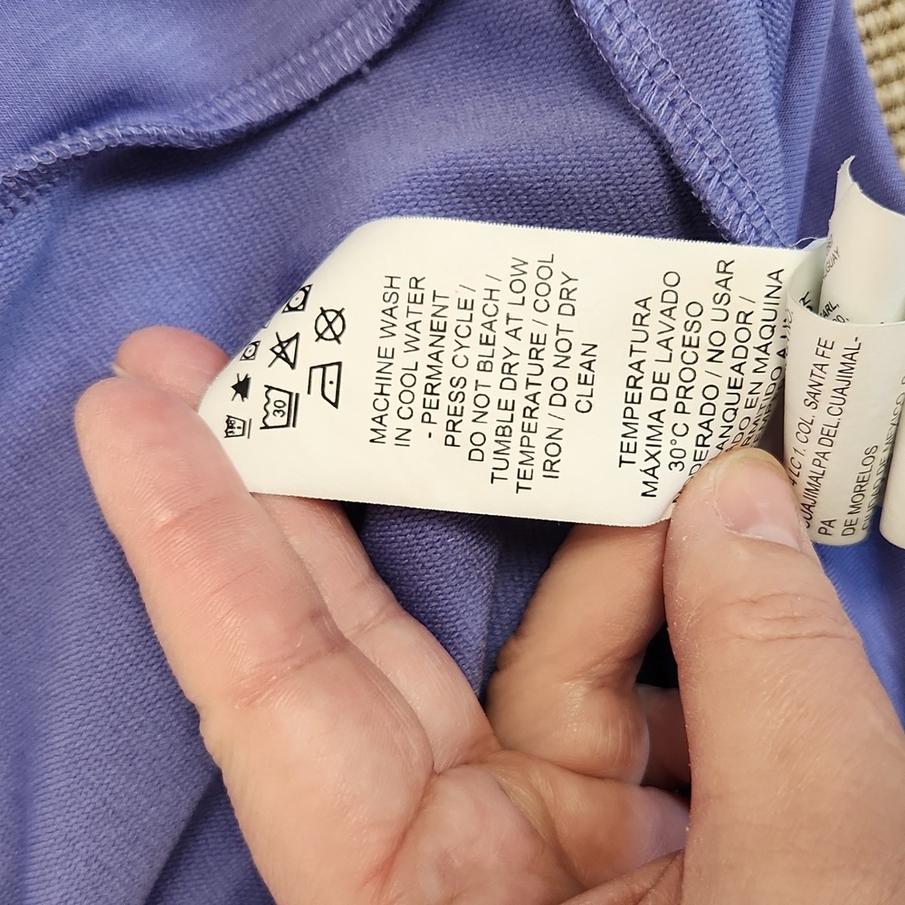 Puma Periwinkle Hoodie With White Hood Strings M - Picture 10 of 10